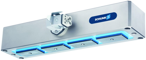 Chapadlo s elektromagnety zvládne až 118 kg, firma Schunk (typ EGM)